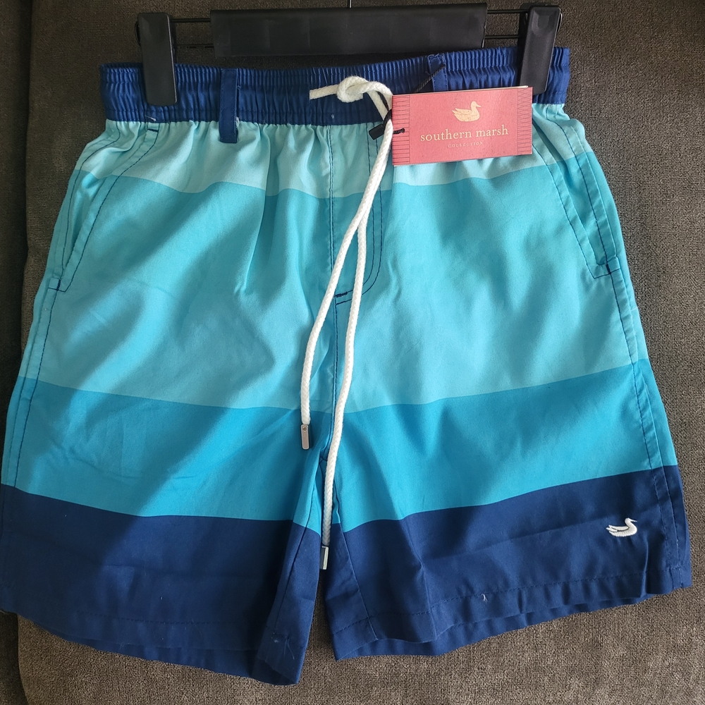 Southern Marsh Blue Swim Trunks
